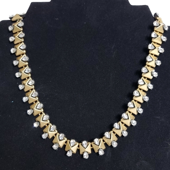 J Crew choker length crystal necklace - Picture 1 of 10